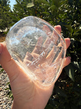 Load image into Gallery viewer, Clear Quartz Offering Bowl,Crystal Quartz Altar Bowl,Crystal Tray,B60
