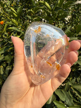 Load image into Gallery viewer, Small Clear Quartz Offering Bowl,Crystal Quartz Altar Bowl,Crystal Tray,B71
