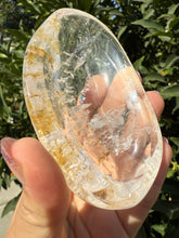 Load image into Gallery viewer, Small Clear Quartz Offering Bowl,Crystal Quartz Altar Bowl,Crystal Tray,B63
