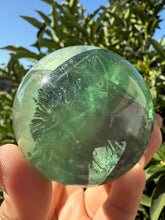 Load image into Gallery viewer, High Clarity Green Fluorite Sphere – Polished Crystal Ball, A104
