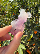 Load image into Gallery viewer, Natural Pink Candy Fluorite Bear Carving
