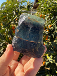 Raw Blue Fluorite Stone,205.5g