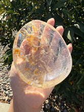 Load image into Gallery viewer, Clear Quartz Offering Bowl,Crystal Quartz Altar Bowl,Crystal Tray,B59
