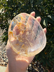 Clear Quartz Offering Bowl,Crystal Quartz Altar Bowl,Crystal Tray,B59