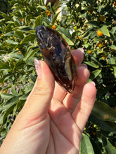 Load image into Gallery viewer, High-Grade Natural Brazilian Smoky Quartz Palm Stone,Meditation Palm Stones,A286
