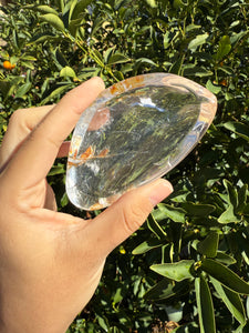 Mini Clear Quartz Offering Bowl,Crystal Quartz Altar Bowl,Crystal Tray,B103