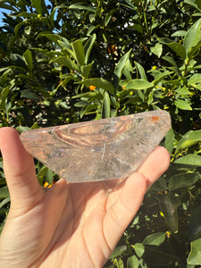 Clear Quartz Offering Bowl,Crystal Quartz Altar Bowl,Crystal Tray,B111