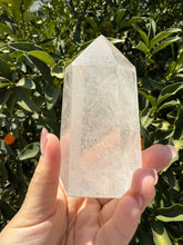 Load image into Gallery viewer, Clear Quartz Crystal Tower Point – High Clarity Polished Stone, A53
