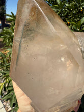 Load image into Gallery viewer, 1.59kg Clear Quartz with Green Phantom Inclusions, Partial Polished Faces
