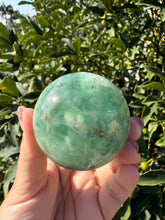 Load image into Gallery viewer, Natural Feather Fluorite Sphere,Snowflake Quartz Crystal Fluorite Ball,A215
