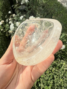 Small Clear Quartz Offering Bowl,234.8g