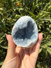 Load image into Gallery viewer, Celestite Geode Egg – Raw Celestine for Calming Energy,A58
