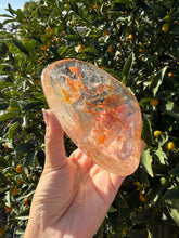 Load image into Gallery viewer, Golden Healer Quartz Bowl,Natural Hematoid Quartz Crystal Dish,Crystal Tray,B140
