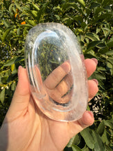 Load image into Gallery viewer, Small Clear Quartz Offering Bowl,Crystal Quartz Altar Bowl,Crystal Tray,B73
