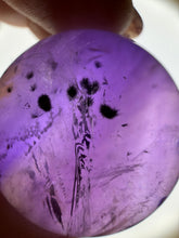 Load image into Gallery viewer, Chevron Amethyst Sphere with Goethite Inclusions,Davis Effect, A71
