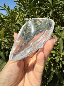 Mini Clear Quartz Offering Bowl,Crystal Quartz Altar Bowl,Crystal Tray,B89