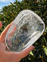 Load image into Gallery viewer, Clear Quartz Offering Bowl,Crystal Quartz Altar Bowl,Crystal Tray,B136
