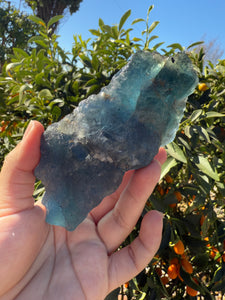 Raw Blue Fluorite Stone,405.3g