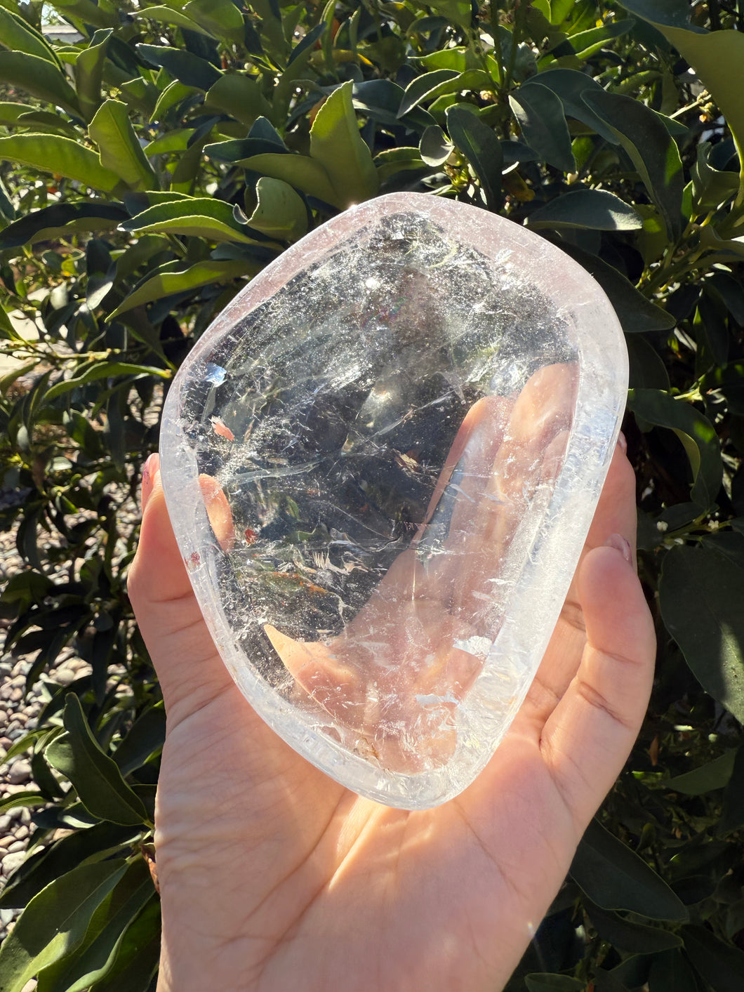 Clear Quartz Offering Bowl,Crystal Quartz Altar Bowl,Crystal Tray,B60