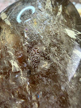 Load image into Gallery viewer, Natural Brazilian Light Smoky Quartz Palm Stone,Meditation Palm Stones,A291
