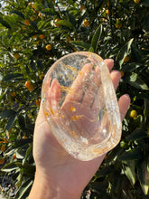 Load image into Gallery viewer, Golden Healer Quartz Bowl,Natural Hematoid Quartz Crystal Dish,Crystal Tray,B139
