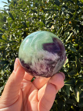 Load image into Gallery viewer, Natural Feather Fluorite Sphere,Snowflake Quartz Crystal Fluorite Ball,A222
