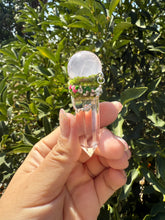 Load image into Gallery viewer, Handmade Clear &amp; Rose Quartz Sceptre Wand - Crystal Healing Obelisk Necklace
