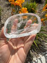 Load image into Gallery viewer, Small Clear Quartz Offering Bowl,Crystal Quartz Altar Bowl,Crystal Tray,B149
