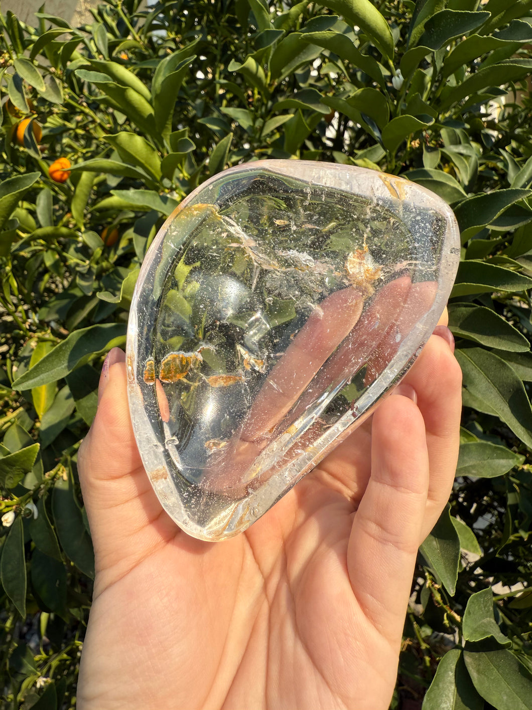 Small Clear Quartz Offering Bowl,Crystal Quartz Altar Bowl,Crystal Tray,B71