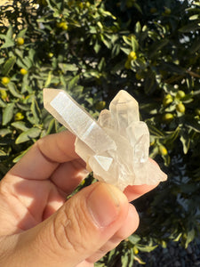 Small Natural Crystal Cluster with Unique Textures