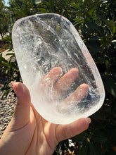 Load image into Gallery viewer, Large Clear Quartz Offering Bowl,Crystal Quartz Altar Bowl,Crystal Tray,B61
