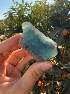 Raw Blue Fluorite Stone