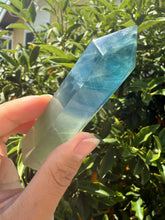 Load image into Gallery viewer, Blue Fluorite Crystal Tower Point/Fluorite Tower/Fluorite Generato,A79
