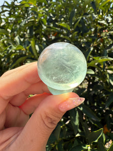 Small Green Fluorite Mushroom Carving-Fluorite Gemstone Mushroom,A140