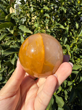 Load image into Gallery viewer, Natural Golden Healer Quartz Sphere,Yellow Crystal Ball,Golden Iron Quartz,A209
