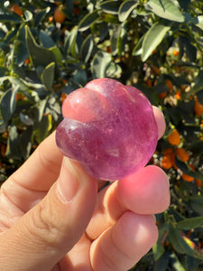 Large Pink Fluorite Paw