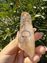 Load image into Gallery viewer, Trigonic Enhydro Quartz from Madagascar,Crystal Point with Water Inclusion,A100
