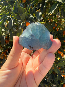 Raw Blue Fluorite Stone,101.6g