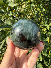 Load image into Gallery viewer, Natural Labradorite Sphere – Flashy Blue Green Crystal Ball,A248
