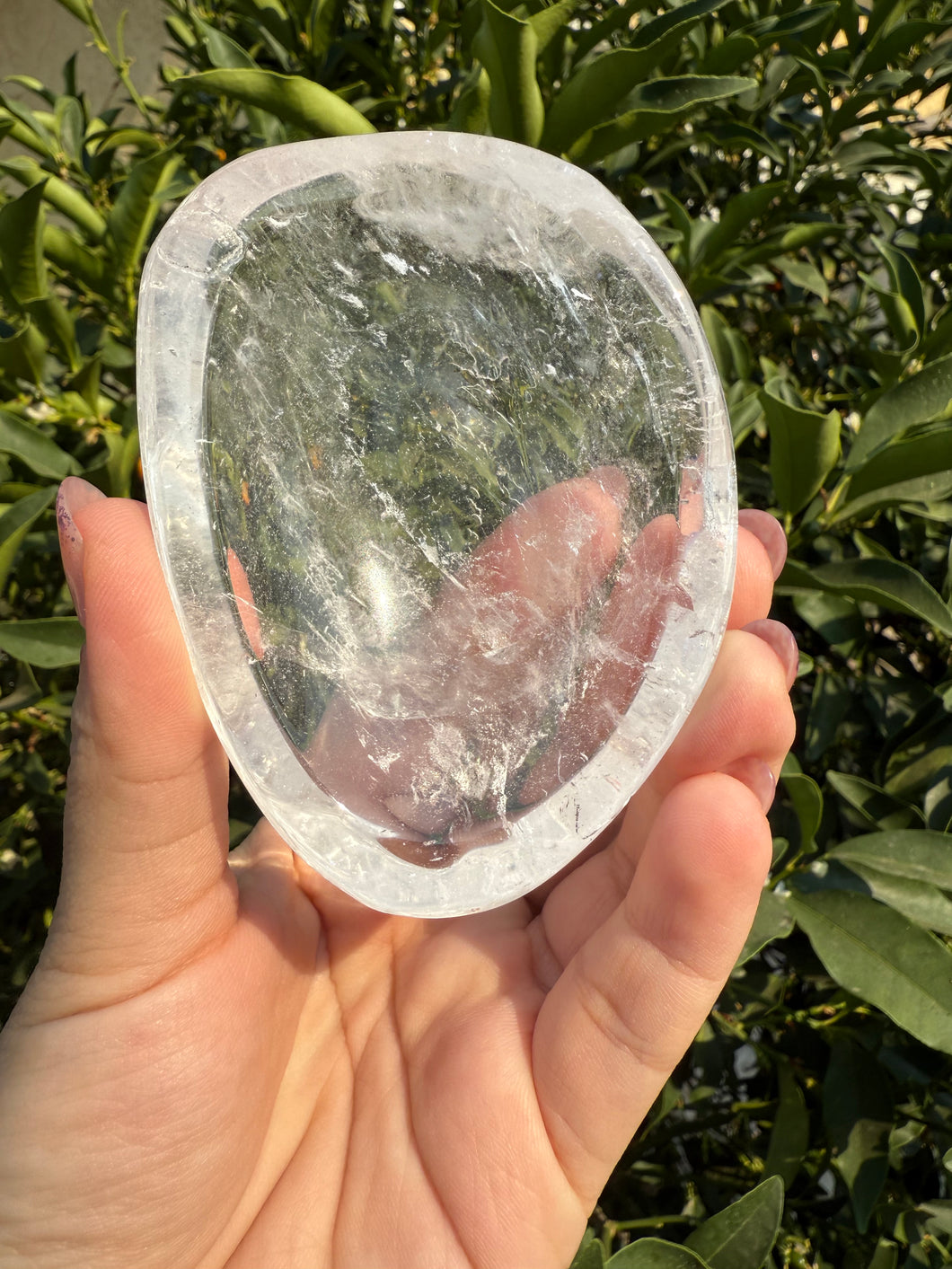 No perfect On Sale! Mini Clear Quartz Offering Bowl,Crystal Tray,B68