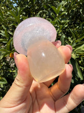 Load image into Gallery viewer, Large Natural Light Pink Fluorite Mushroom Crystal | Fluorite Mushroom Sculpture
