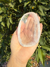 Load image into Gallery viewer, Small Clear Quartz Offering Bowl,Crystal Quartz Altar Bowl,Crystal Tray,B73
