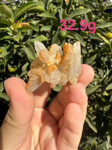 Set of 4 Raw Quartz Crystal Clusters