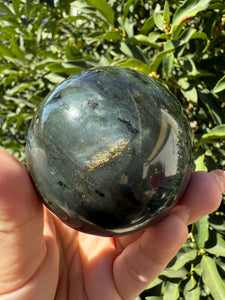 Natural Labradorite Sphere – Flashy Blue Green Crystal Ball, A106