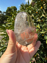 Load image into Gallery viewer, Natural Brazilian Light Smoky Quartz Palm Stone,Meditation Palm Stones,A289
