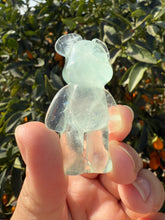 Load image into Gallery viewer, Natural Green Candy Fluorite Bear Carving,Fluorite Stand Bear
