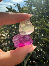 Load image into Gallery viewer, Natural Rainbow Candy Fluorite Unicorn, Fluorite Unicorn
