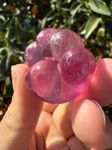 Large Pink Fluorite Paw