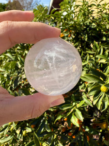 179g Star Rose Quartz Sphere High Quality Rose Quartz Crystal Sphere