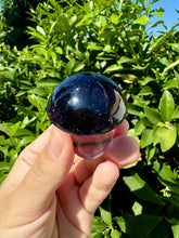 Load image into Gallery viewer, Resin small cute shiny Blue sandstone mushroom
